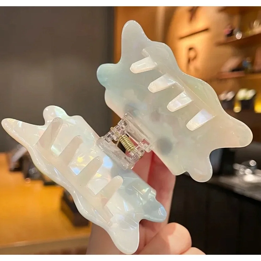 Ghost Iridescent‎ Hair Clips Hair Claw White 1 Pc New